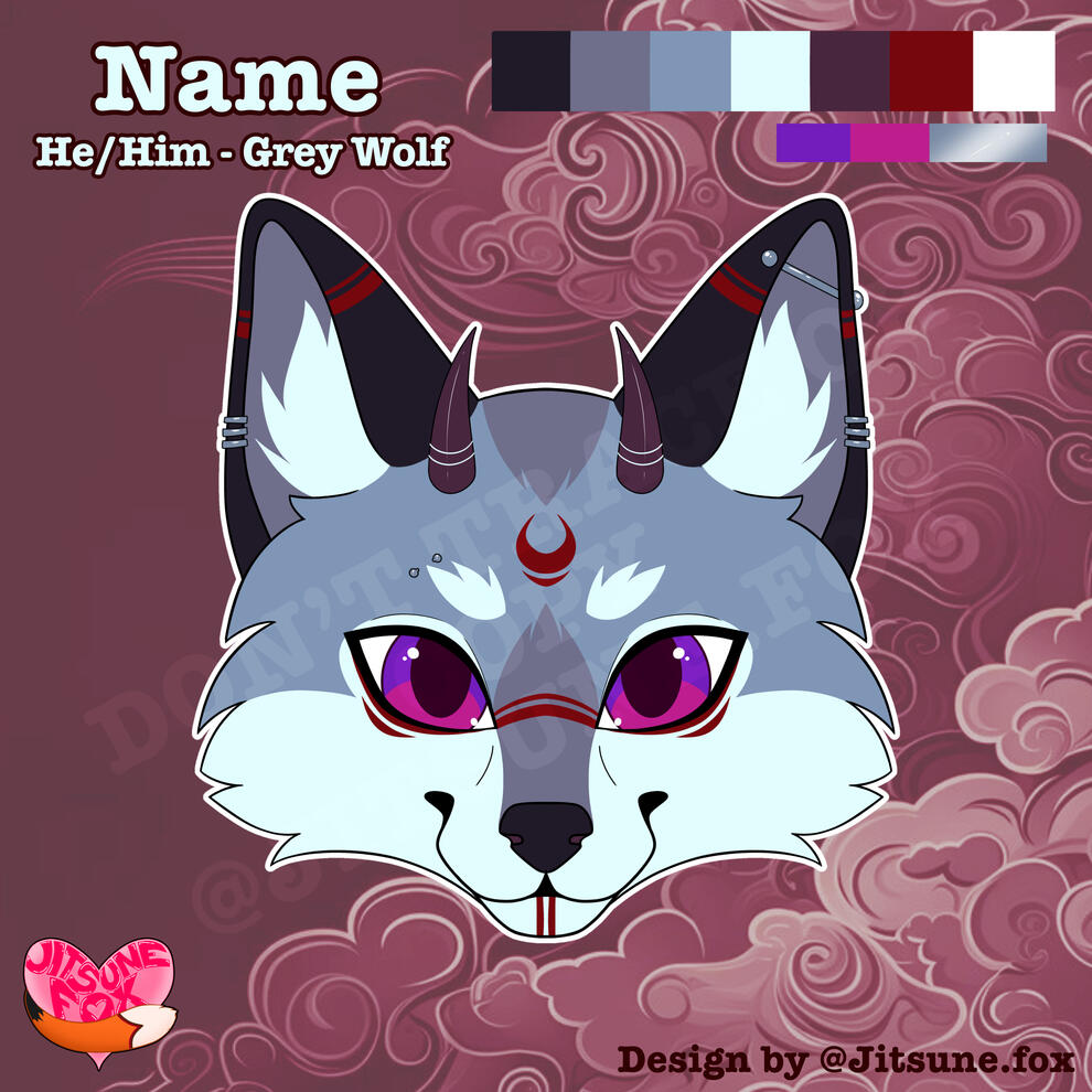 AVAILABLE (Tribal Yokai Wolf)