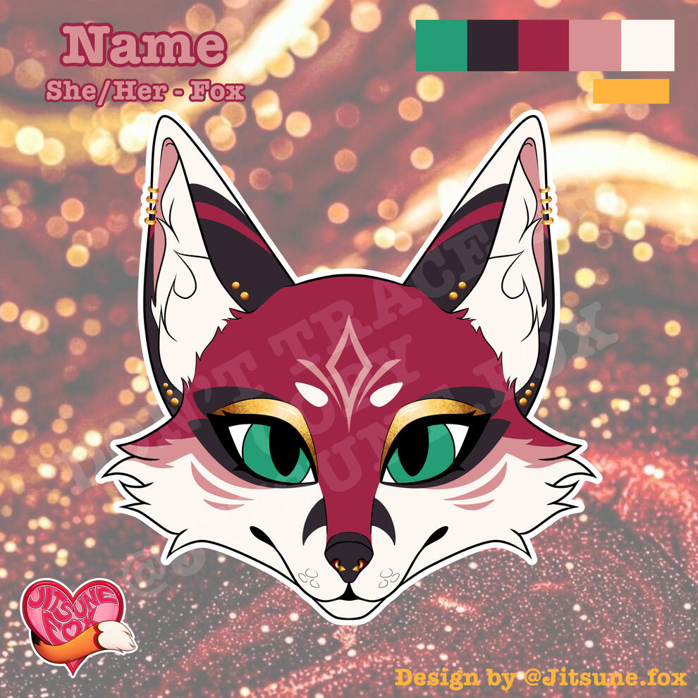 AVAILABLE (Gold Burgundy Fox)